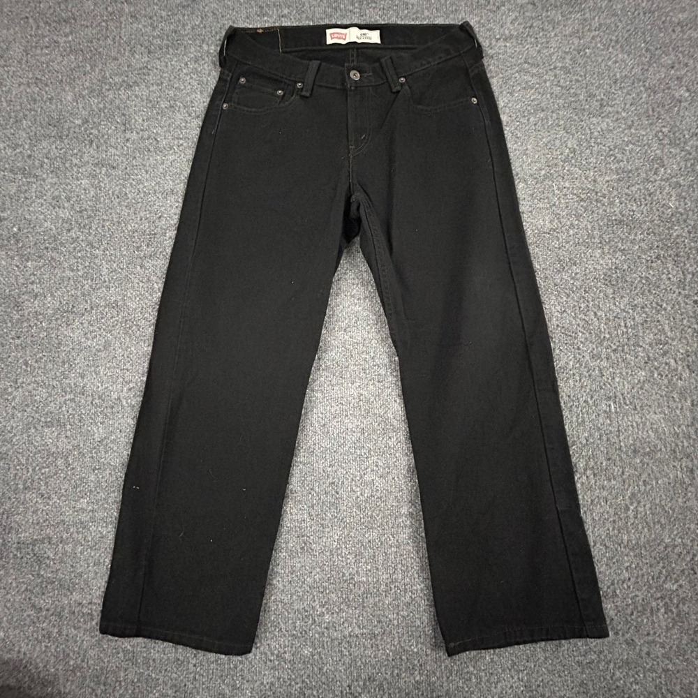 Levi's Jeans Womens Size 11M Black 550 Relaxed Fit Tapered Leg Denim Pants